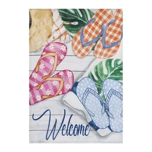 Flip Flop 13B9942 Evergreen Sackleinen Haus Flagge 28” x 44” - Bild 1 von 1