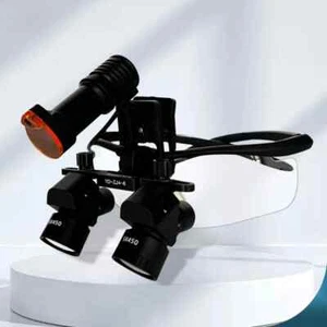 Dental loupes 5x binocular magnifying glass 5w LED Laboratory Medicine binocular - Picture 1 of 13