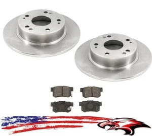 Rear Brake Rotors & Brake Pads for Acura TSX 2004-2008 & Honda Accord 2003-2007 - Picture 1 of 7