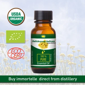 Helichrysum Italicum Immortelle essential oil Organic Certified 100% Pure 5 ml - Picture 1 of 12