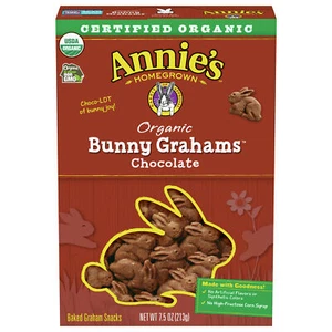Annie's Homegrown Chocolate Bunny Graham Cookies 7.5 oz (Pack of 3) - Picture 1 of 2