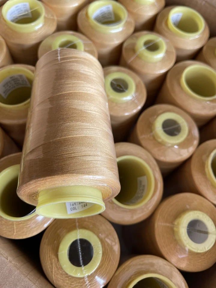 50 Spools BLONDE GOLD Color Serger Sewing Machine Threads T27  S2 100% Polyester - Image 1 of 4