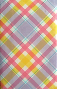 Var. Size Vinyl Flannel Back Easter Cross Line Tablecloth Multi-color Mainstream - Picture 1 of 4