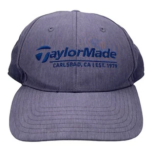Taylormade Hat Gray Blue Adjustable Cap One Size Lightweight Carlsbad Minimalist - Picture 1 of 6