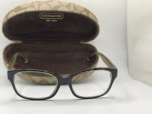 COACH NEW YORK “TIA” HC6049 5152 Brown Tortoise/Beige 54-16-135 Eyeglasses Frame - Picture 1 of 10
