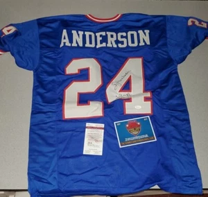 OTTIS ANDERSON - Autograph Jersey JSA Certification - GIANTS Super Bowl XXV MVP - Picture 1 of 2