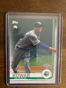 2019 Topps Pro Debut Jackson Kowar Auto Lexington Legends - Bild 1 von 2