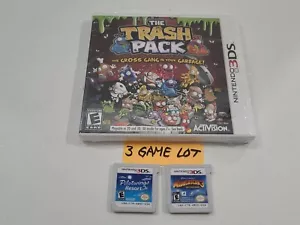 Nintendo 3DS Game Lot The Trash Pack, Madagascar 3, Pilot Wings Resort Preowned - Picture 1 of 12