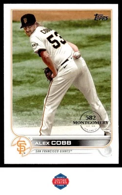 2022 Topps #359 Alex Cobb 582 Montgomery - Image 1 of 2