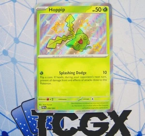 Pokemon - Hoppip - 096/091 - Paldean Fates - Holo - Brillante Raro Casi Nuevo - Imagen 1 de 1