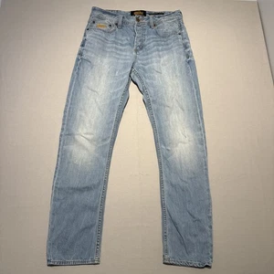 Superdry Copperfill Loose Jeans Mens W32 L30 Light Wash Blue Cotton Straight - Picture 1 of 19