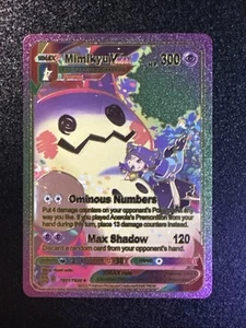 Custom Rainbow Foil Display Card Mimikyu VMAX Fan Art Card Mint TG21/TG30 - Bild 1 von 6