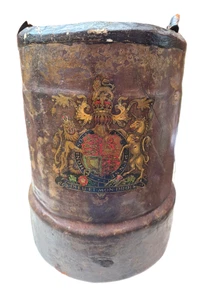 British Royal Navy Cordite Carrier Leather aka Clarkson Case Antique 1900-1920 - Picture 1 of 11