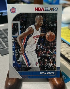 2019-2020 Panini NBA Hoops Basketball Card #58 Detroit Pistons Thon Maker - Picture 1 of 2