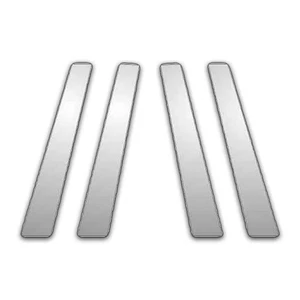 4Pc Chrome Pillar Post Trim for 05-11 KIA Rio - Foto 1 di 2