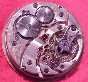 GRUEN VERITHIN V21/2 VINTAGE 19 STEINE 38MM MVT 40MM ZIFFERBLATT TASCHENUHR UHRWERK - Bild 1 von 6