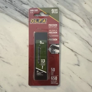 OLFA 9149 ABB-50B 9mm UltraSharp Black Snap-Off Blade, 50-Pack - Picture 1 of 2