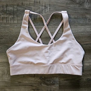 Sujetador deportivo ZYIA para mujer Active Wear rosa estampado de leopardo metálico talla grande  - Imagen 1 de 7