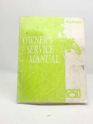 1991 Suzuki RM250 Motorcycle Owner Service Repair Manual 99011-28C52-03A RM250M - Image 1 of 4