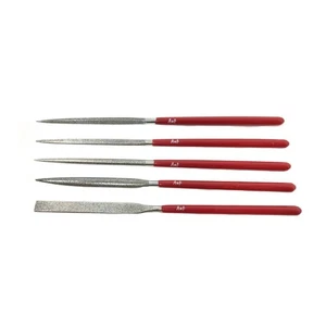 Swiss-Made Diamond Needle File Set 5pc Shapes Jewellers Tool AF Switzerland - Picture 1 of 5