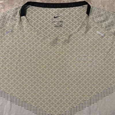 Nike Running Division Shirt Mens XL Yellow Tech Knit Dri Fit ADV DD4795 - Image 1 of 4
