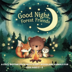 Good Night, Forest Friends: A Cozy Bedtime Book with Sleepy Woodland Animals... - Foto 1 di 1