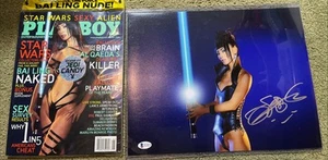 Star Wars Auto BAI LING Sexy photo signed w/ Beckett COA 14”x11” Photo & Playboy - Picture 1 of 5