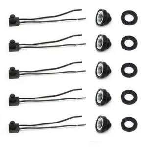 5Pcs Interruttore a Pulsante 12V Impermeabile Pulsante On-Off Interruttore per Moto... - Foto 1 di 4