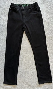 Levis 511 Fit Black Denim Jeans Boys Size 14 Reg 27x29 Adjustable Waist Band - Picture 1 of 8