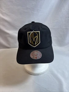 Las Vegas Golden Knights Hat Cap Snap Back Mesh Black Mitchell & Ness NHL - Picture 1 of 8