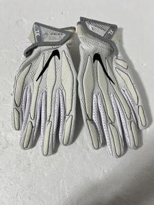 Nike SuperBad Football Gloves Men Size XL White Receiver Safety PGF439-100 NEW - Picture 1 of 4