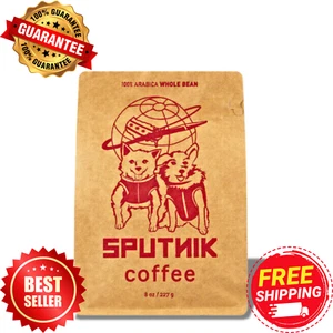 Sputnik Company Medium Roast Whole Bean Coffee 8 OZ LIMITED US SALE (PACK OF 6) - Picture 1 of 5