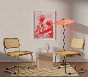 Red Spiritual Aura Wall Art Poster Premium Quality Choose your Size - Picture 1 of 3