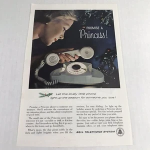 1960 Vintage Print Ad Promise A Princess Phone Advertising Art - Picture 1 of 3
