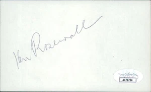 Ken Rosewall Tennis Star Signed 3x5 Index Card JSA Authenticated - Picture 1 of 2