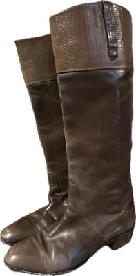Vintage Leather Saks Fifth Avenue Boots Size 7AA - Image 1 of 4