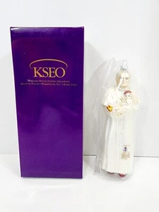 KSEO HEILIGER PAPST JOHANNES PAUL II HÄLT BABY MERKUR GLAS VINTAGE ORNAMENT - Bild 1 von 9