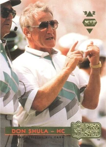 1992 PRO-SET MVP Don Shula INSERT DOLPHINS HOF - Bild 1 von 1