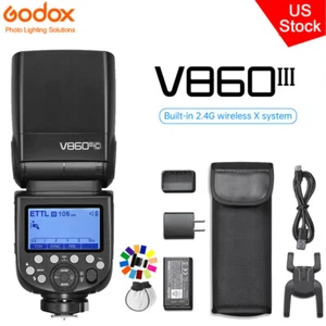 US Godox V860III-C 2.4G TTL HSS Li-ion Battery Flash Speedlite For Canon Camera - Picture 1 of 12