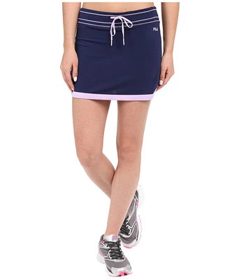 FILA MUJER MENSAJE SECRETO PANTALÓN CORTO TENIS AZUL MARINO/LAVANDA TALLA XS O M #FW161MT4-NUEVO CON ETIQUETAS  Foto 1 de 4