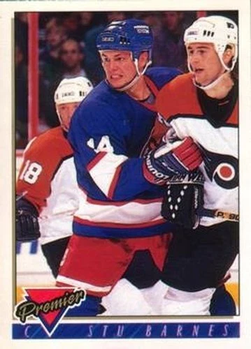 #351 Stu Barnes - Winnipeg Jets - 1993-94 O-Pee-Chee Premier Hockey - Image 1 of 1