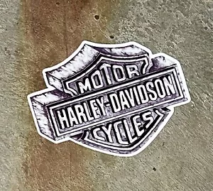 Vintage Harley Davidson Dealer Logo #1 Shop Decal Road Glide Panhead Museum Dyna - Picture 1 of 1