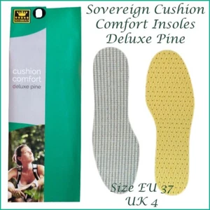 Shoe Insoles Sovereign Cushion Comfort Deluxe Pine Size UK 4 EU 37 NEW - Picture 1 of 12