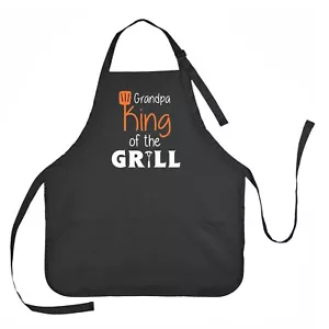 Grandpa King of the Grill Apron, Grandpa Grilling Apron, Grilling Apron for Men - Picture 1 of 3