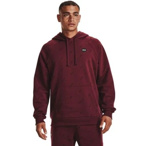 Men's Under Armour Rival Micro Branded Fleece Hoodie Maroon, XL ~ NWT !! - Imagen 1 de 1