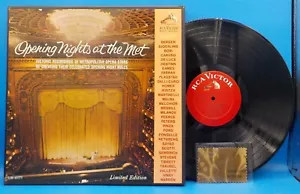 Opening Nights At The Met 3xLP Box Set RCA Melba, Pons, w/ Curtain Sample BS1 - Imagen 1 de 2