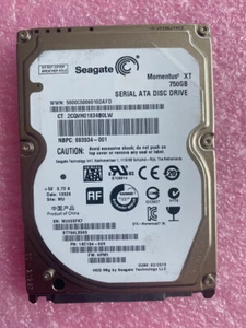 Seagate Momentus XT 750GB ST750LX003 7200RPM SATA 2.5" Solid State Hybrid Drive - Picture 1 of 2
