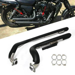Exhaust Muffler Pipes System Silencer For Harley Street XG500 XG750 2015-2020 - Imagen 1 de 9