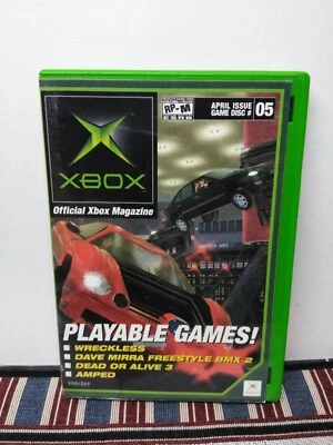 APRIL 2002 Official Xbox Magazine Demo Disc #5 AMPED / DOA3  - RARE SLEEVE/CASE - Image 1 of 4