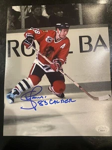 Steve Larmer signed 8x10 Chicago Blackhawks JSA Certified - Picture 1 of 1